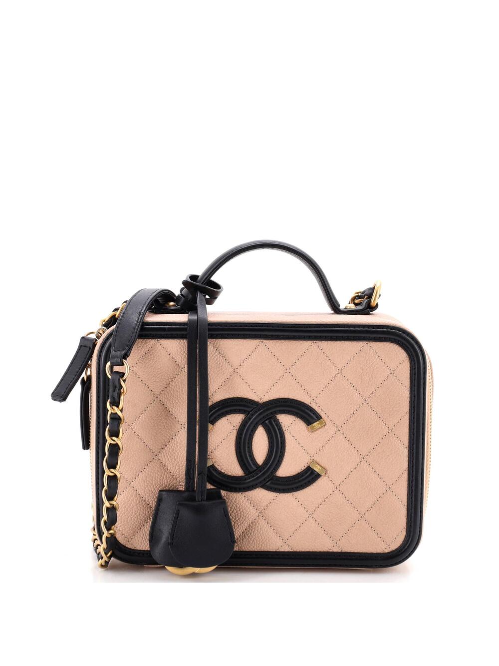 Chanel Filigree Vanity Case Quilted #350842C29B